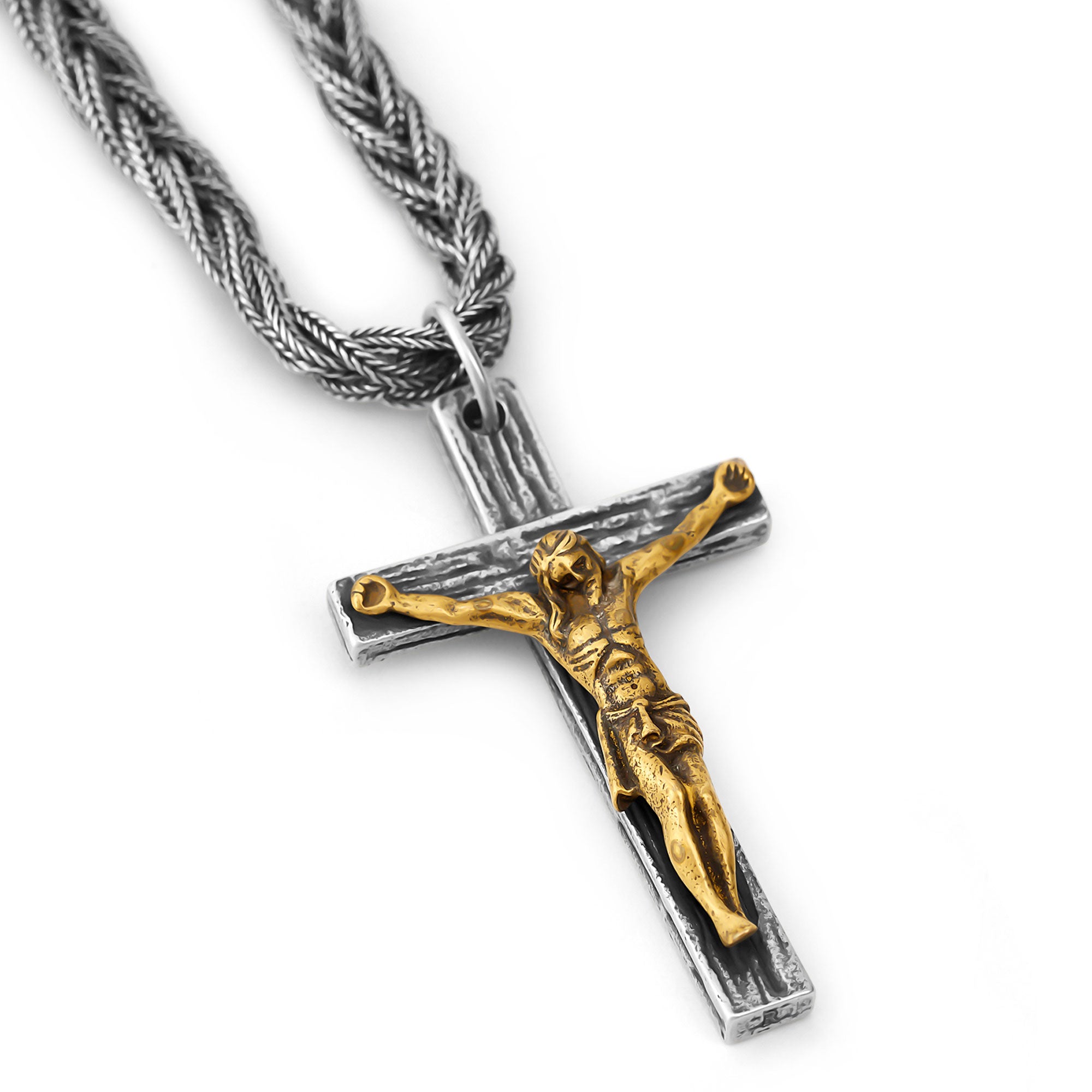 Cascia – Kruzifix Silber Anhänger