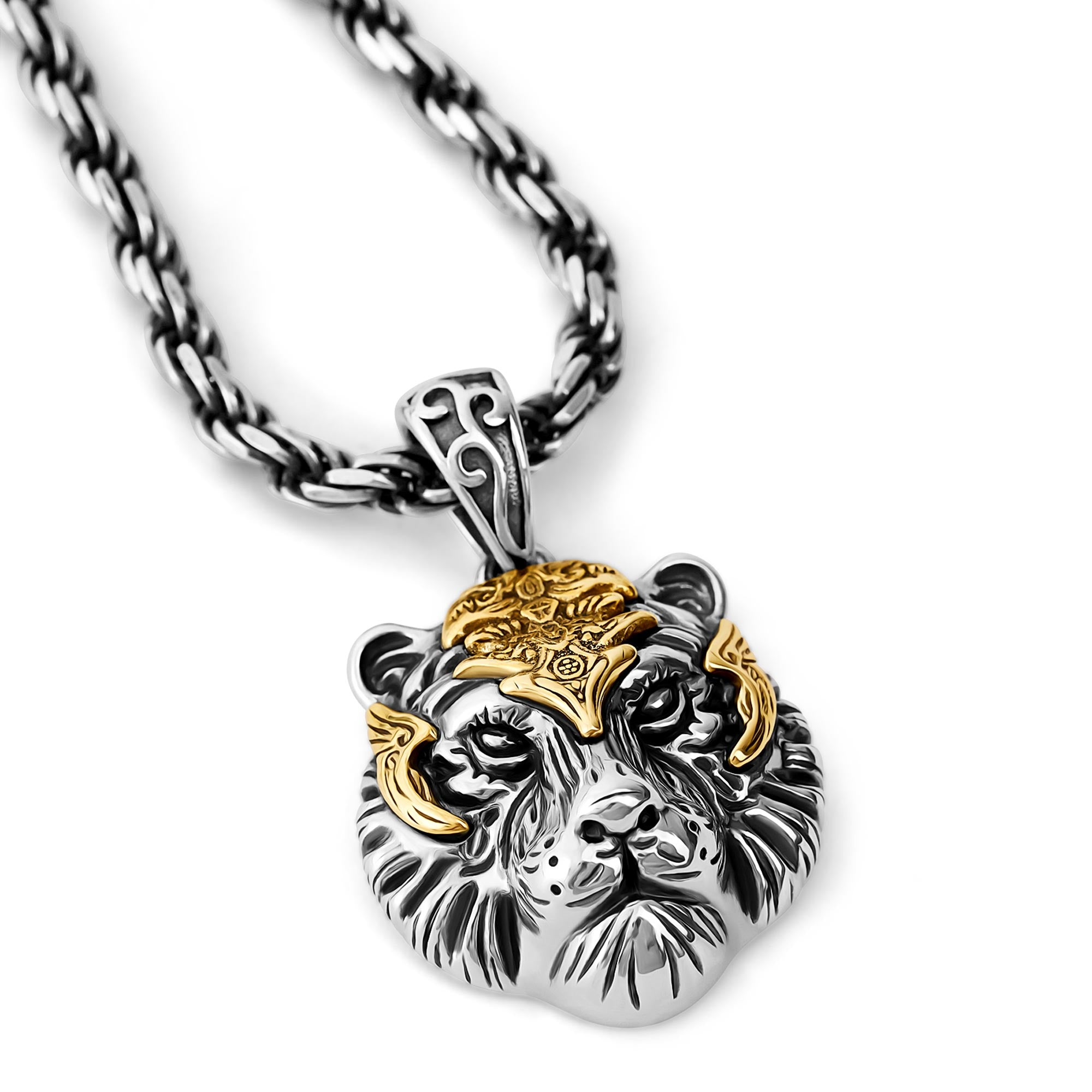 Anzio - Silber Tiger Anhänger