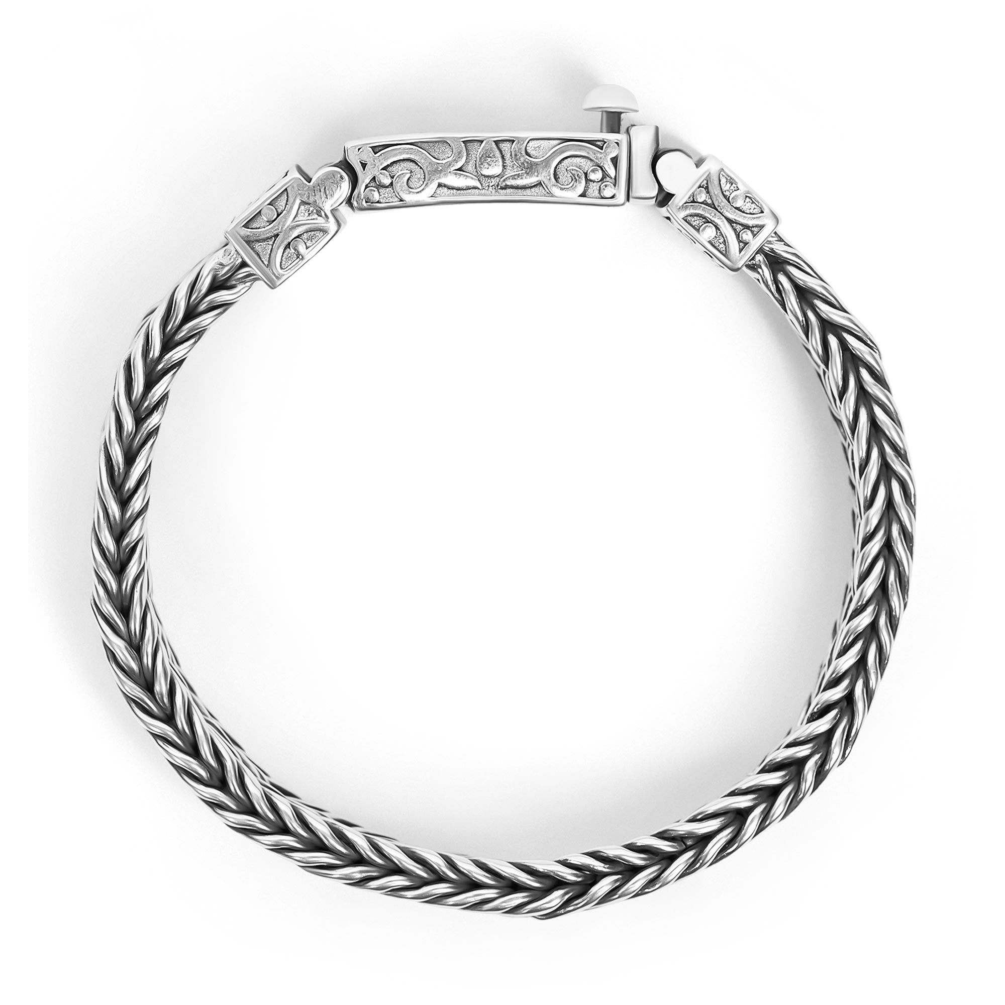 Marlo - Pulsera de cadena ancha tejida