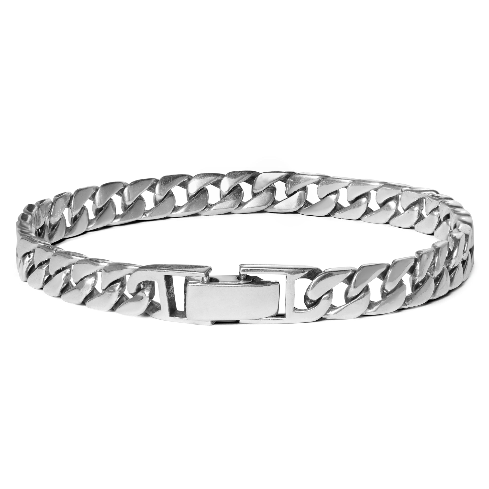 Savona - Sterling Silver Cuban Link Bracelet