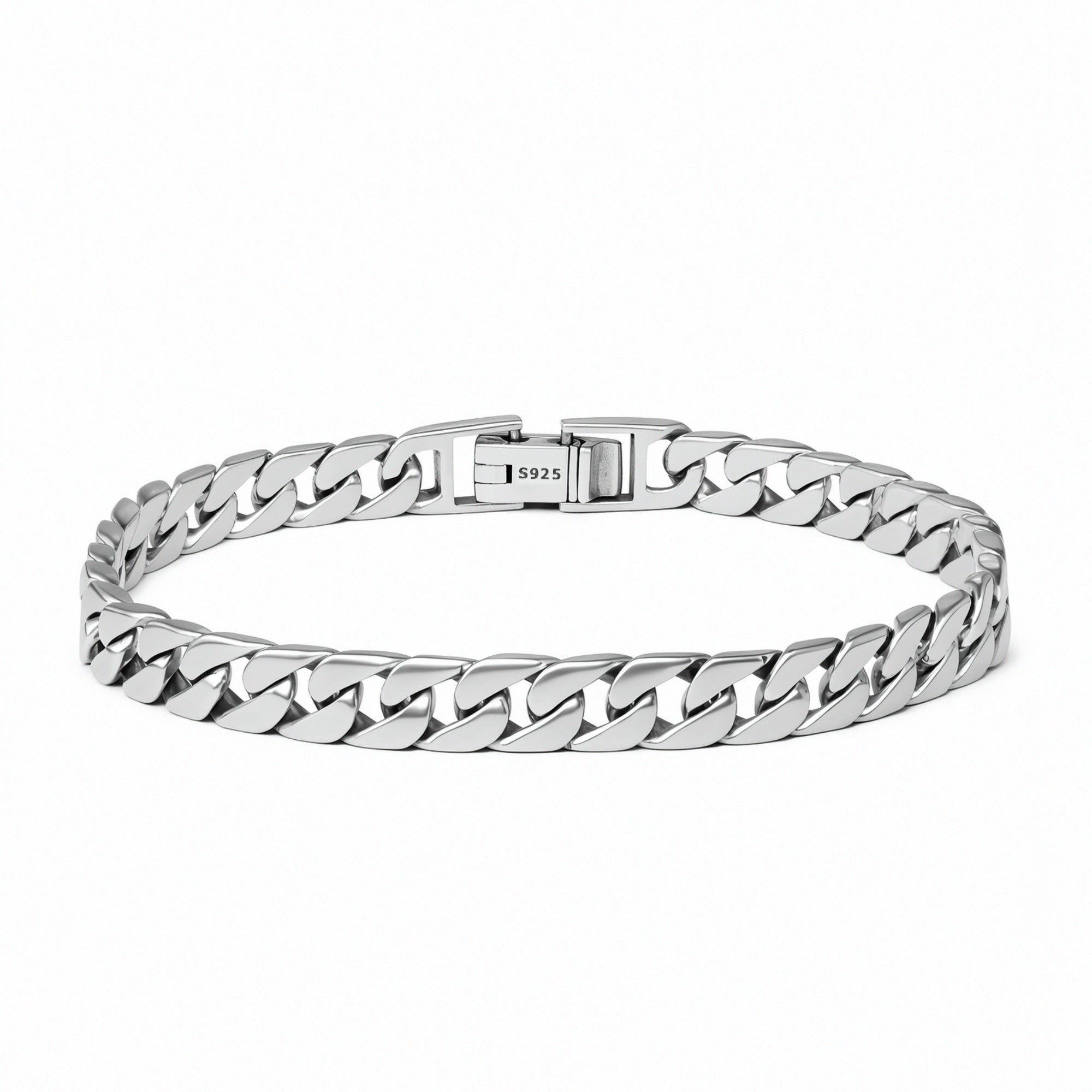 Savona - Bracelet à maille cubaine en argent 925