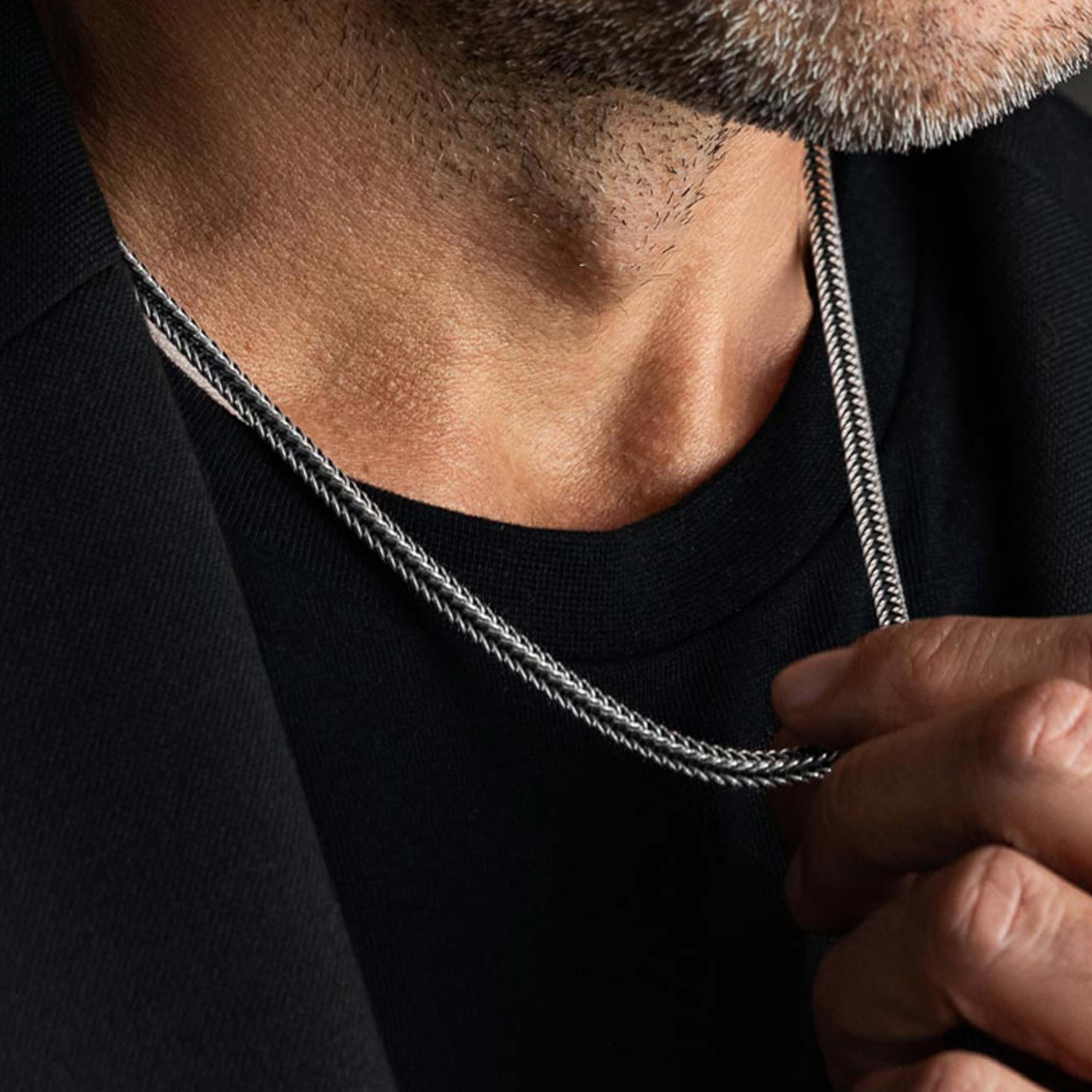 Sergo - 925 Sterling Silver Handmade Chain Necklace