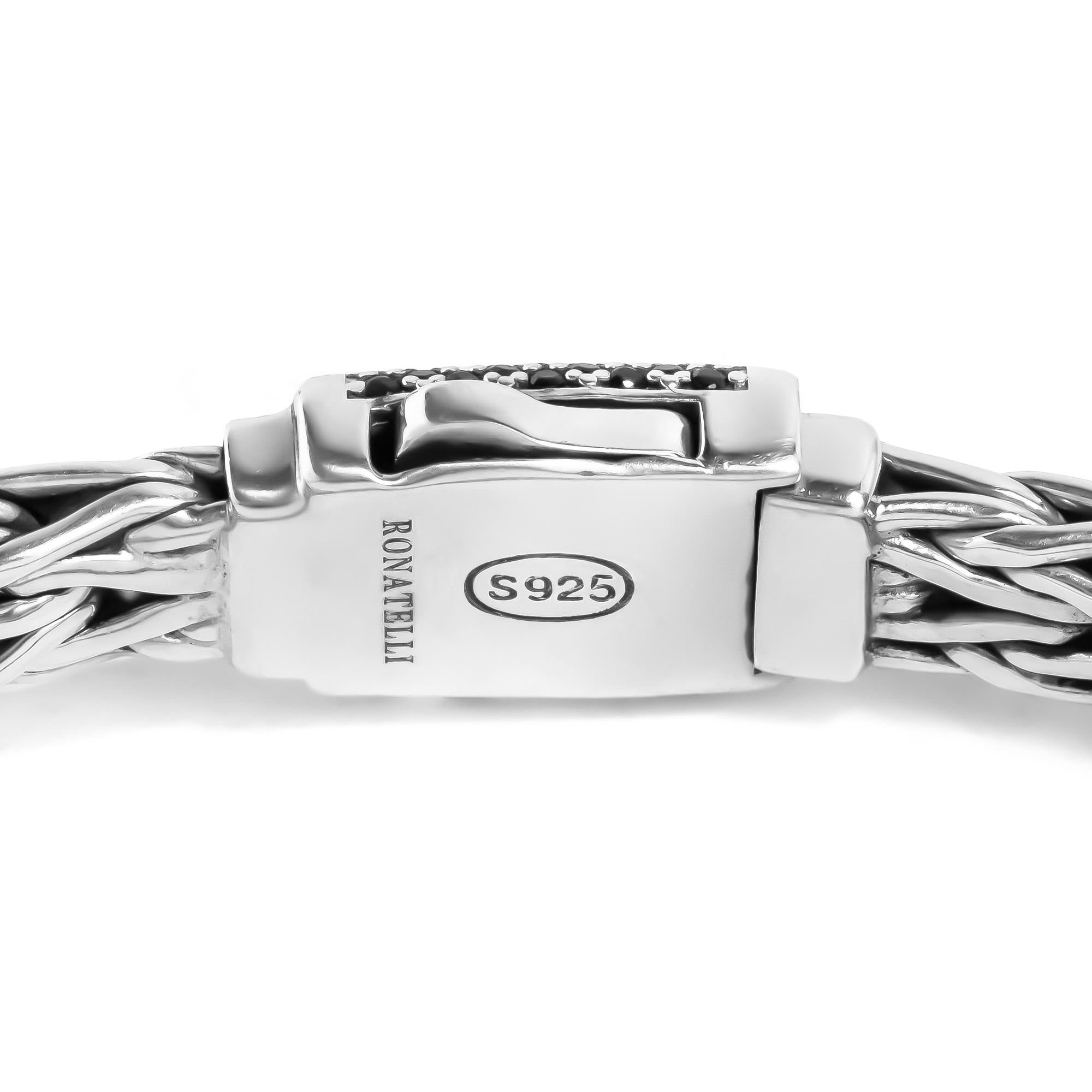 Torro – Handmade Silver Woven Bracelet
