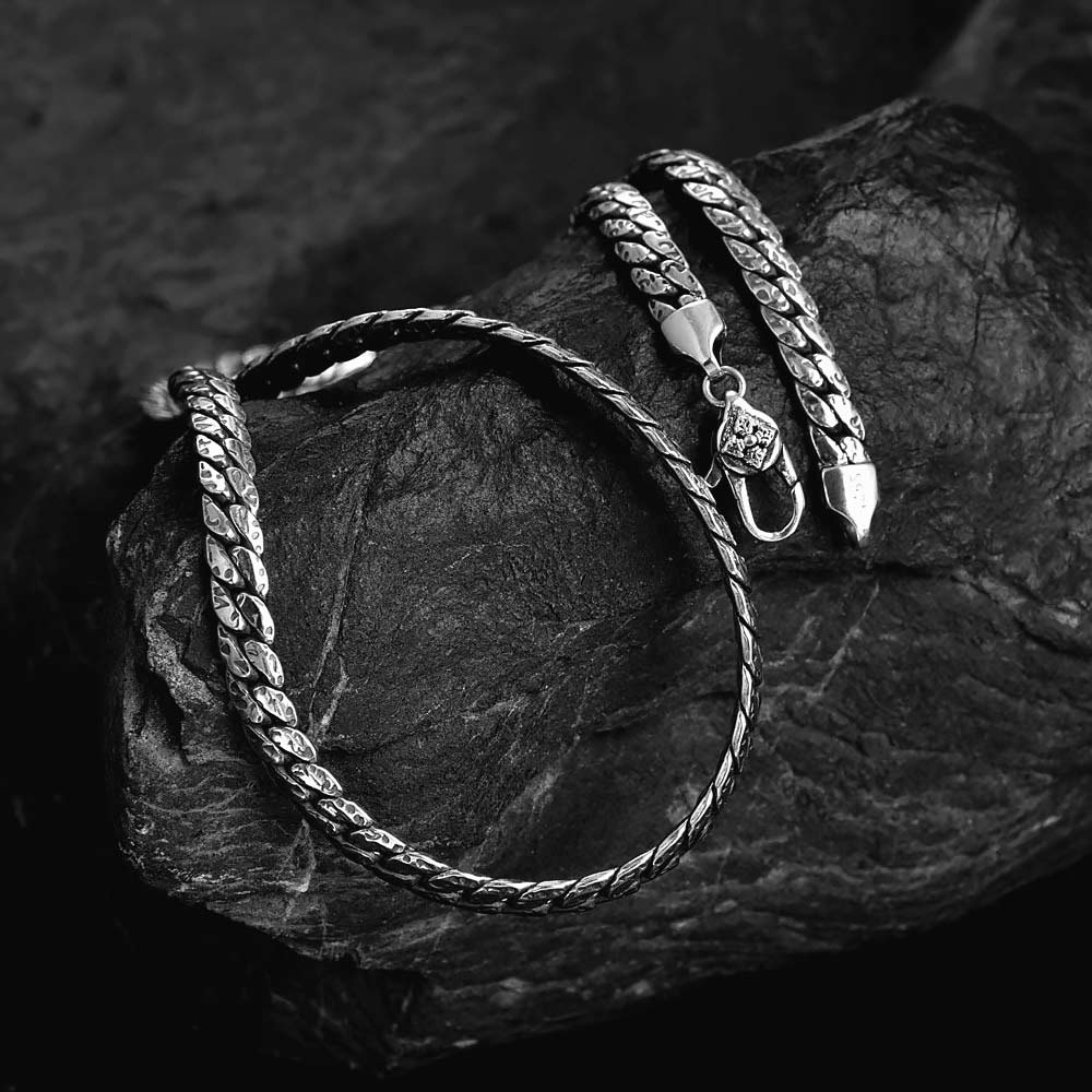 Vasto - Retro Silver Chain Necklace