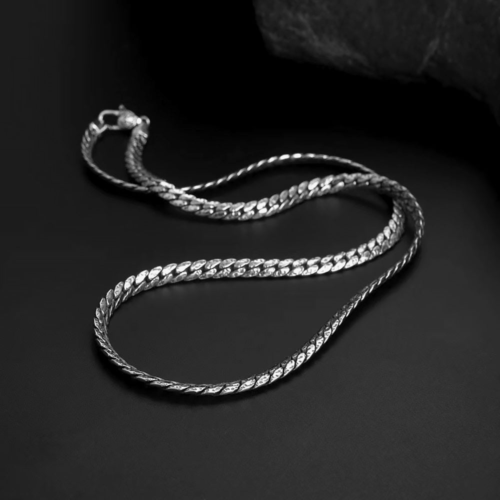 Vasto - Retro Silver Chain Necklace